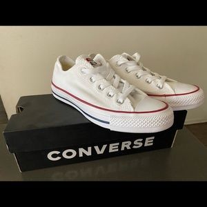 Brand new white converse